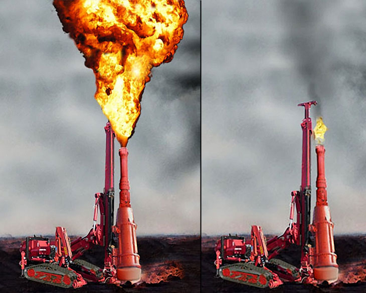 Operation of Burning Well
